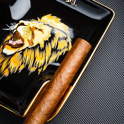 Lion Cigar Ashtray